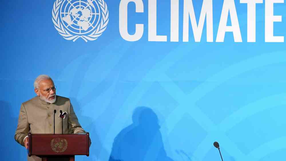 Prime Minister of India, Shri Narendra Modi announced a global Coalition for Disaster Resilient Infrastructure (CDRI), at the UN Climate Action Summit 2019 held in New York City, USA, on September 23, 2019.